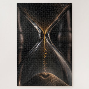 Hourglass Heart-Shaped Sand Jigsaw Puzzle