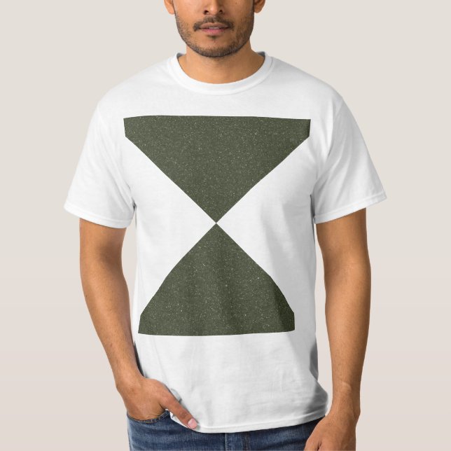 Hourglass Moss Green Textured Tee (Front)