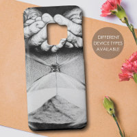 Hourglass Time Hands Surreal drawing Dark art Cool