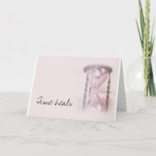hourglass, Time heals Card