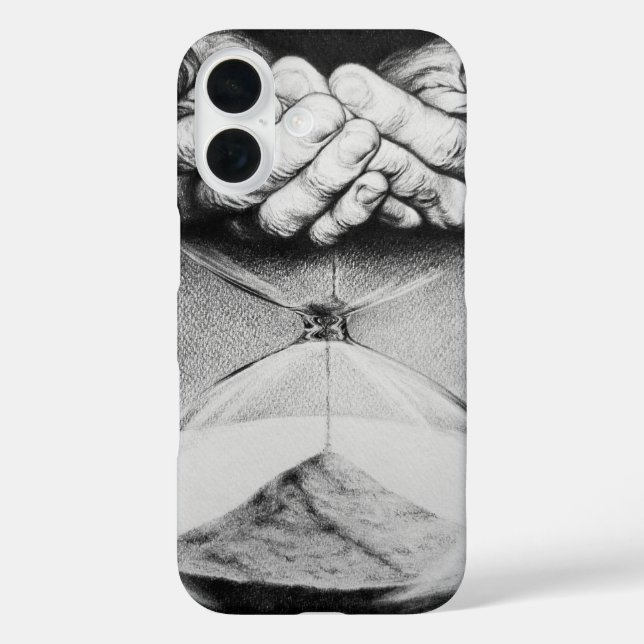 Hourglass Time Sand Hands Drawing Surreal Dark Art Case-Mate iPhone Case (Back)