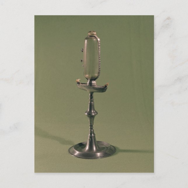 Hourly lamp, 1677 postcard (Front)