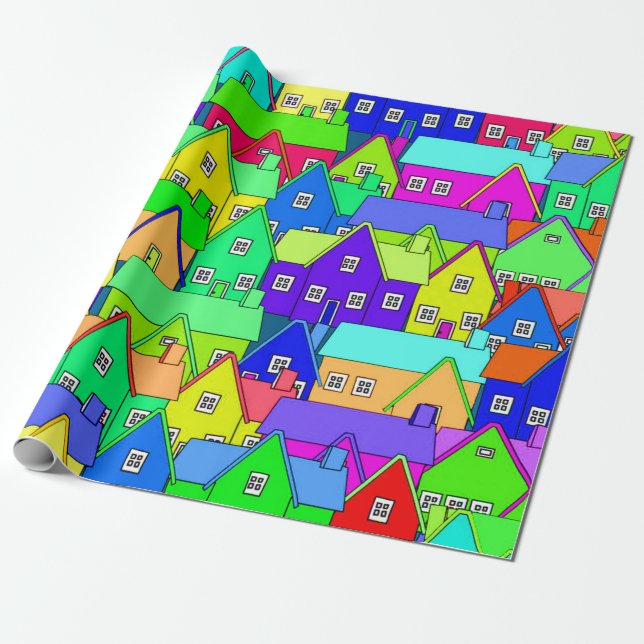 House_006 Wrapping Paper (Unrolled)