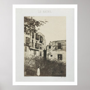 House and garden in the French Quarter, Egypt, 185 Poster