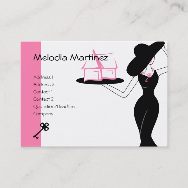 House and Key Business Card (Front)