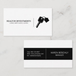 House and Keys Business Card