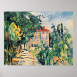 House And Landscape by Paul Cezanna, C 1890 Poster