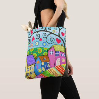 House Artwork Tote Bag