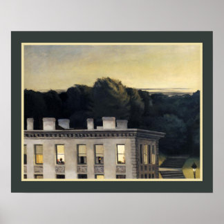 "House at Dusk" 1935 by Edward Hopper Poster