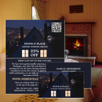 House at Night Portrait, Chimney Sweeping Service