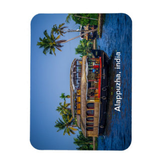 House boat in Alappuzha, Kerala, India Magnet