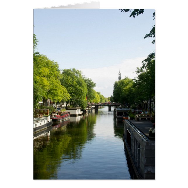 House Boats on Amsterdam Canal (Front)