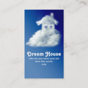 house business card for agent Real Estate Agent