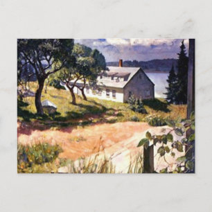House By The Lake Postcard