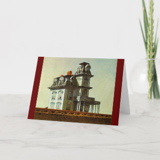 House by the Railroad - Edward Hopper 1925 Card