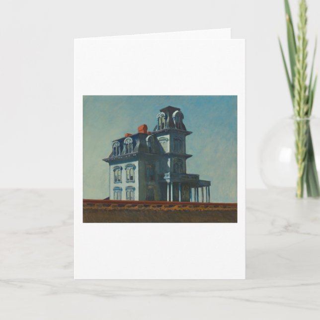 House by the Railroad - Edward Hopper Card (Front)