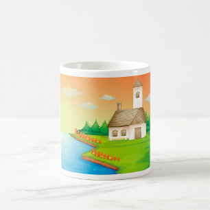 House By The River  Coffee Mug