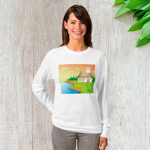 House By The River Womens Long-Sleeve T-Shirt