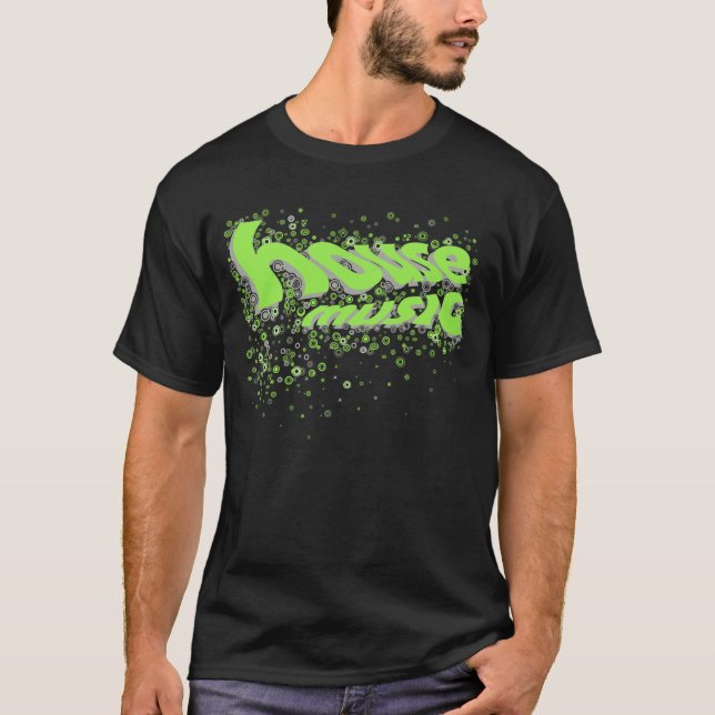 House Circles - Green/Grey T-Shirt (Front)