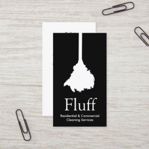 House Cleaner Feather Duster Cleaning Service Business Card