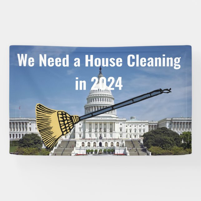House Cleaning 2024 Election Banner (Horizontal)