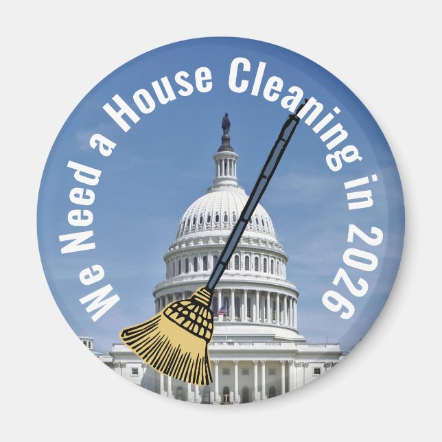 House Cleaning 2026 Election Magnet (Front)