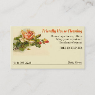 House Cleaning business card