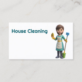 House cleaning business card