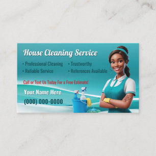 House Cleaning Business Cards