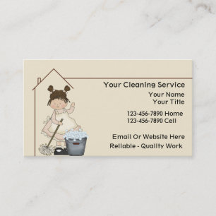 House Cleaning Business Cards
