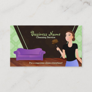 House cleaning business cards