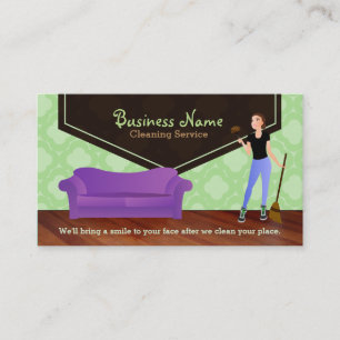 House cleaning business cards