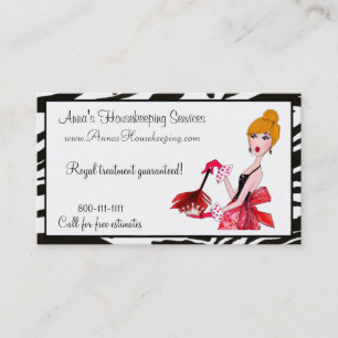 House Cleaning Diva Business Cards
