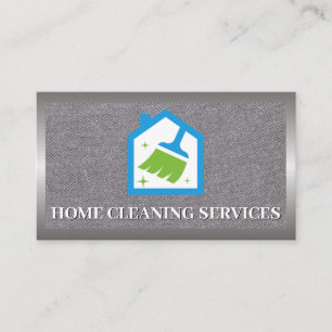 House Cleaning Icon   Maid Business Card