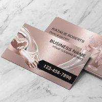 House Cleaning Maid Service Water Flows Rose Gold