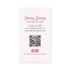 House Cleaning Pink Cleaning Logo QR Code