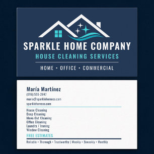 House Cleaning Professional Services Business Card