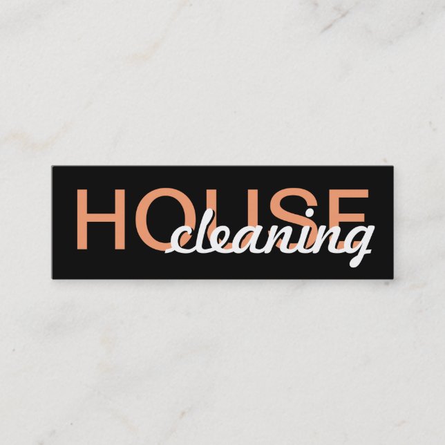 house cleaning punch card (Front)