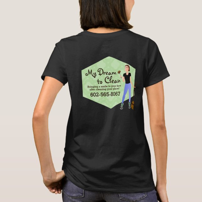 House cleaning service logo shirts (Back)