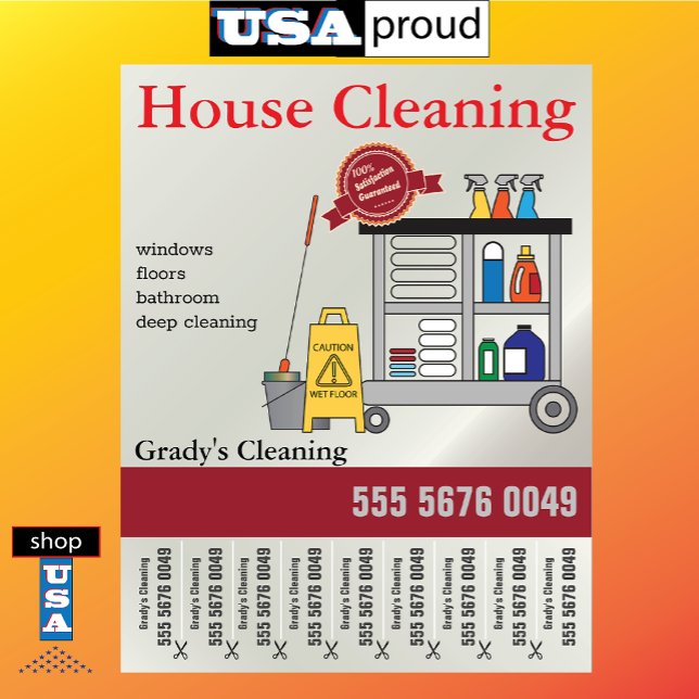 House Cleaning Service Small Business Flyer (Creator Uploaded)
