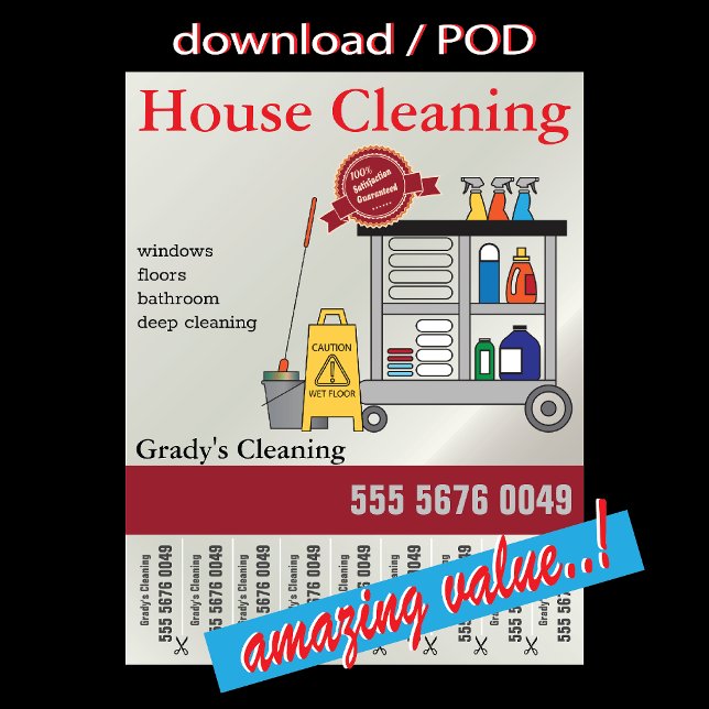 House Cleaning Service Small Business  Poster (Creator Uploaded)