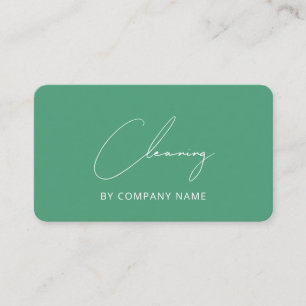 House Cleaning Service Stylish Business Card