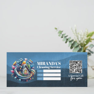 House Cleaning Services Gift Certificate Voucher Invitation