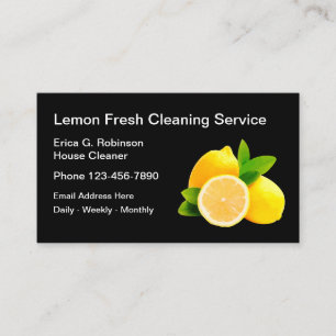 House Cleaning Services Modern Business Card