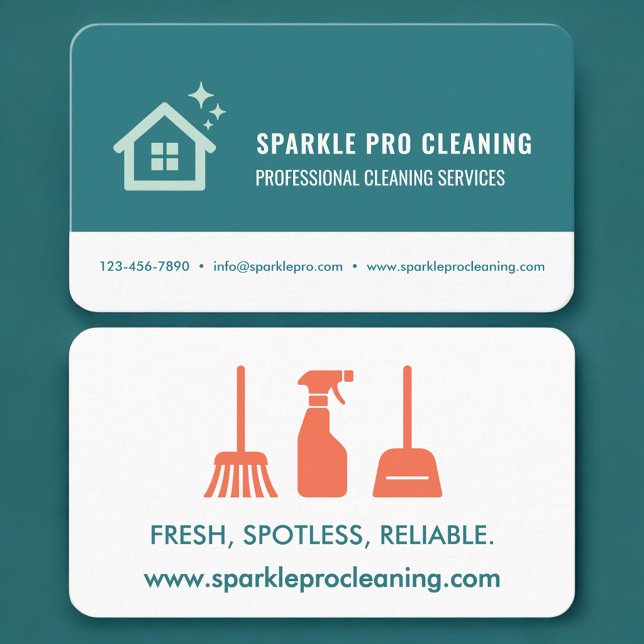 House Cleaning Services Professional Business Card (Creator Uploaded)