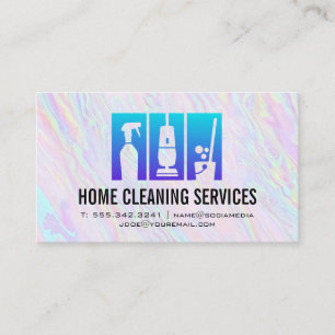 House Cleaning Spray Bottle Maid Service Business Card