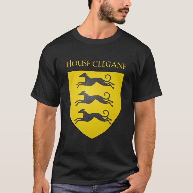 House Clegane Coat of Arms Heraldry Sigil  A Song  T-Shirt (Front)