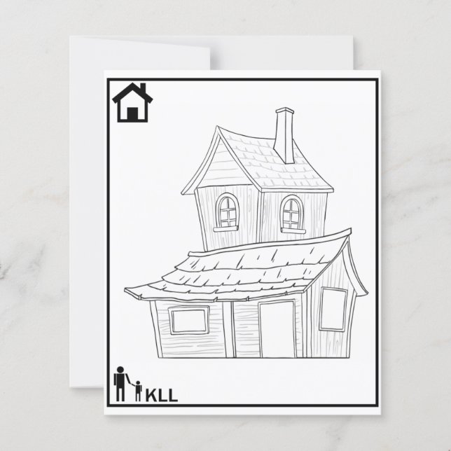 house colouring pages (Front)