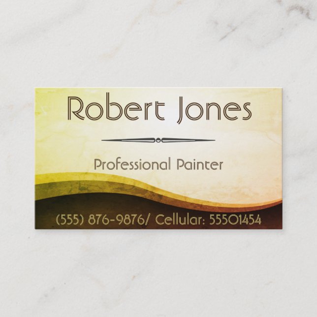 House, Commercial, And Industrial Painting Business Card (Front)