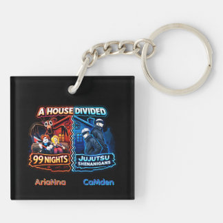 House Divided 99 Nights vs Jujutsu Shenanigans Key Ring